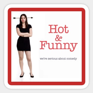 Hot and funny Emma Sticker